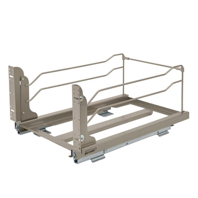 Rev-A-Shelf Double Pullout Trash Cans 50 qt. with Soft-close, 53WC-2150SCDM-212 - VMInnovations