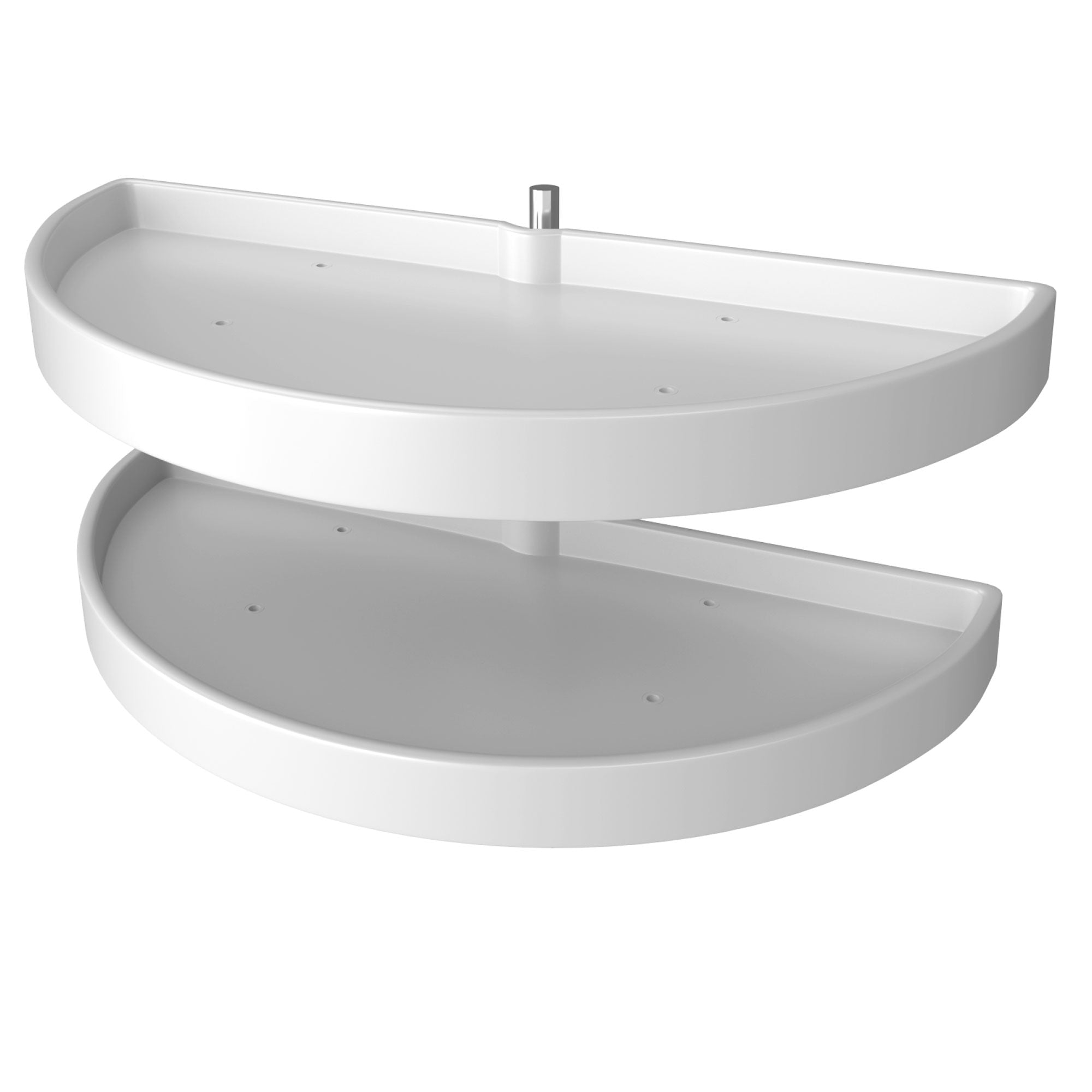Rev-A-Shelf 33" Lazy Susan Half-Moon Polymer Two-Tier Blind Cabinet 6882-33-11-570 - VMInnovations