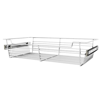 Rev-A-Shelf Sidelines CBSL-241405CR-3 24" Chrome Pullout Closet Storage Basket