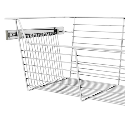 Rev-A-Shelf Sidelines CBSL-241410CR-3 24" Chrome Pullout Closet Storage Basket