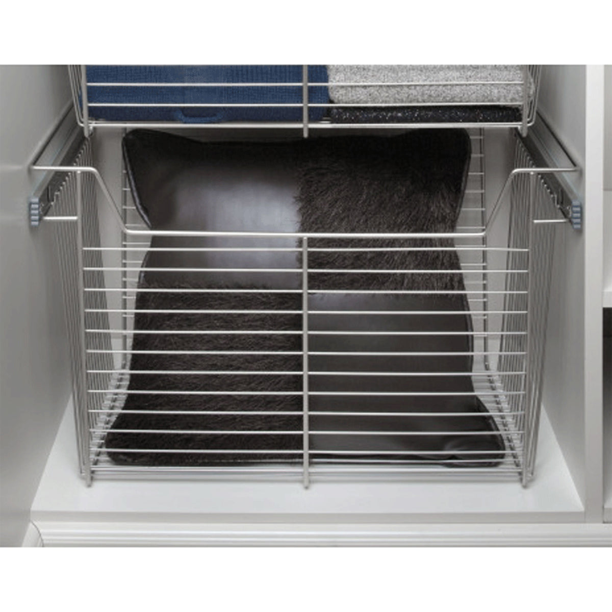 Rev-A-Shelf Sidelines CBSL-241410CR-3 24" Chrome Pullout Closet Storage Basket