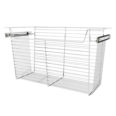 Rev-A-Shelf Sidelines CBSL-301417CR-3 30" Chrome Pullout Closet Storage Basket