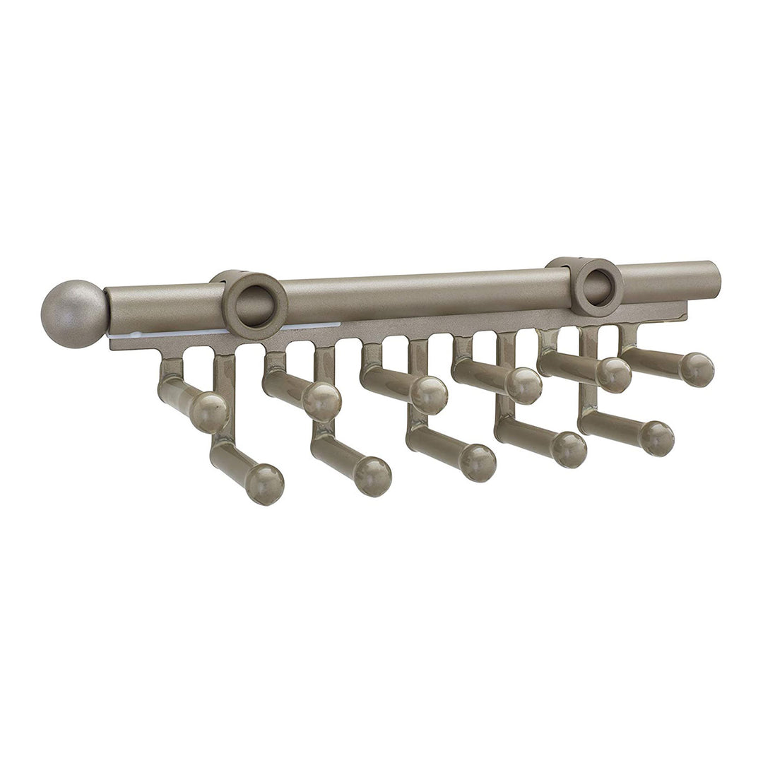 Rev-A-Shelf 6" Extending Closet Rod, Pull Out Organizer, Satin Nickle, CRT-12-SN