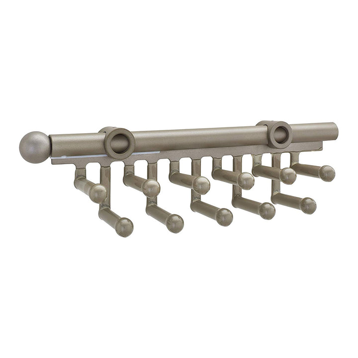 Rev-A-Shelf 6" Extending Closet Rod, Pull Out Organizer, Satin Nickle, CRT-12-SN