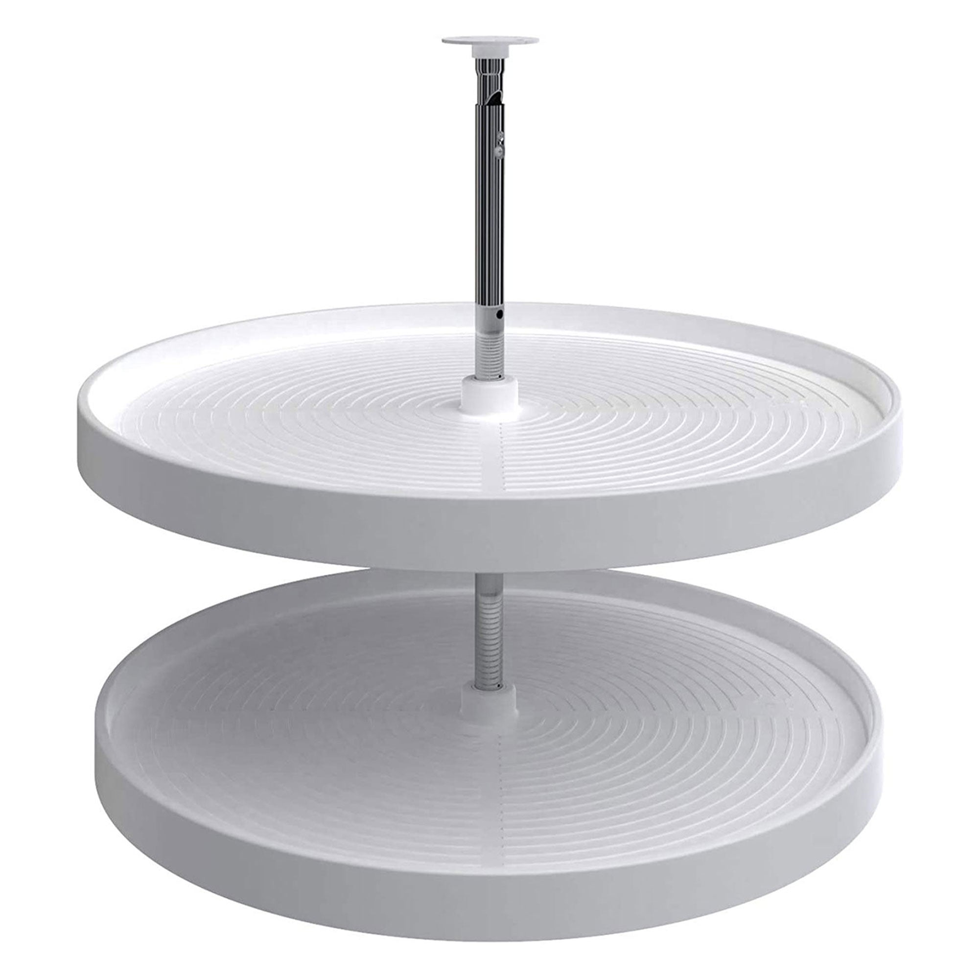 Rev-A-Shelf 28'' Lazy Susan Full-Circle Polymer Two-Shelf, White, 2062-28-11-1 - VMInnovations