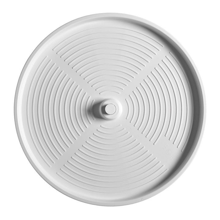 Rev-A-Shelf 28'' Lazy Susan Full-Circle Polymer Two-Shelf, White, 2062-28-11-1