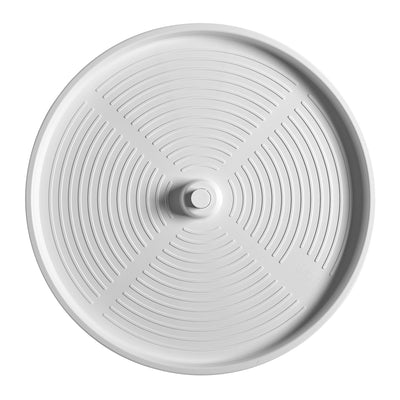 Rev-A-Shelf 28'' Lazy Susan Full-Circle Polymer Two-Shelf, White, 2062-28-11-1 - VMInnovations