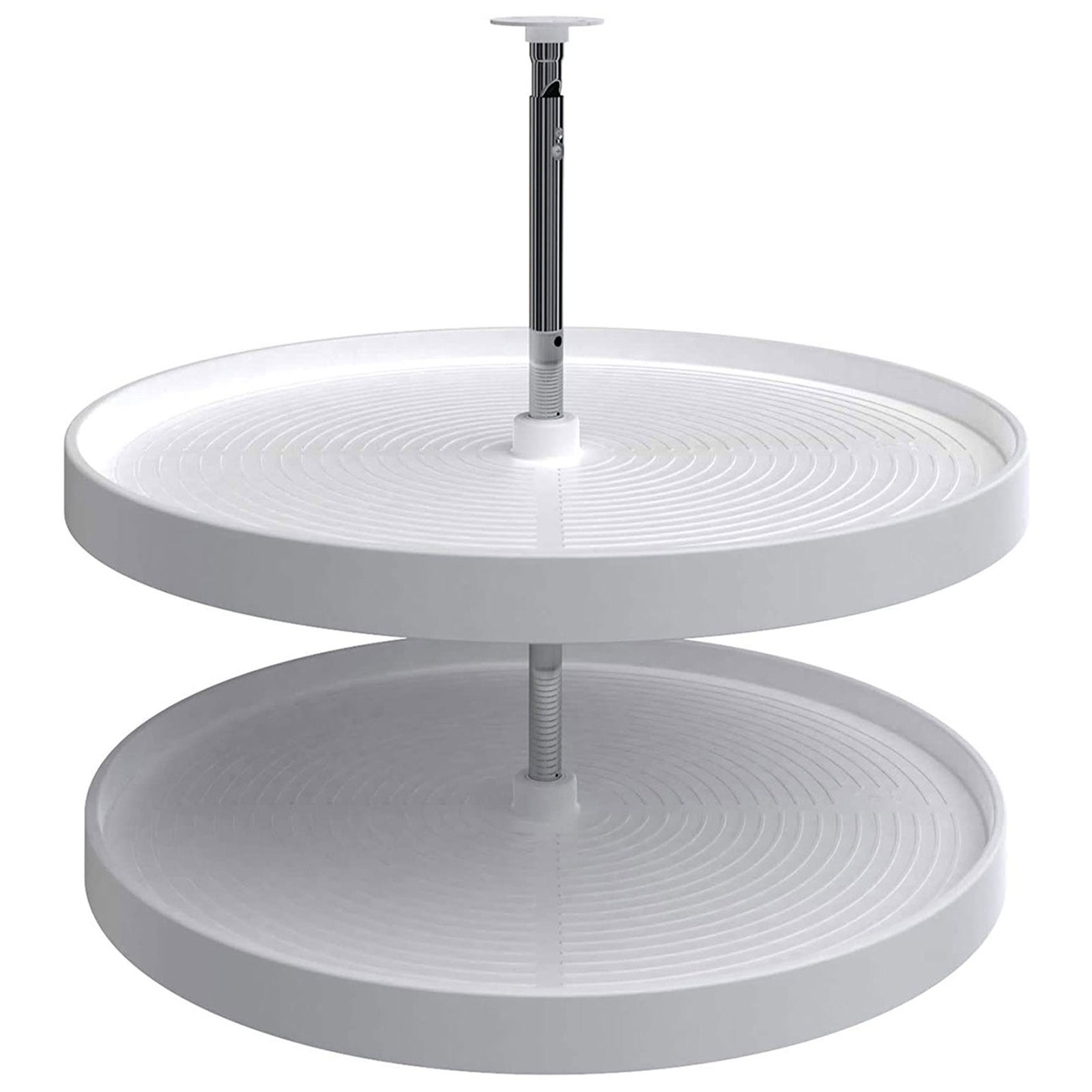 Rev-A-Shelf 32'' Lazy Susan Full-Circle Polymer Two-Shelf, White, 2062-32-11-1 - VMInnovations