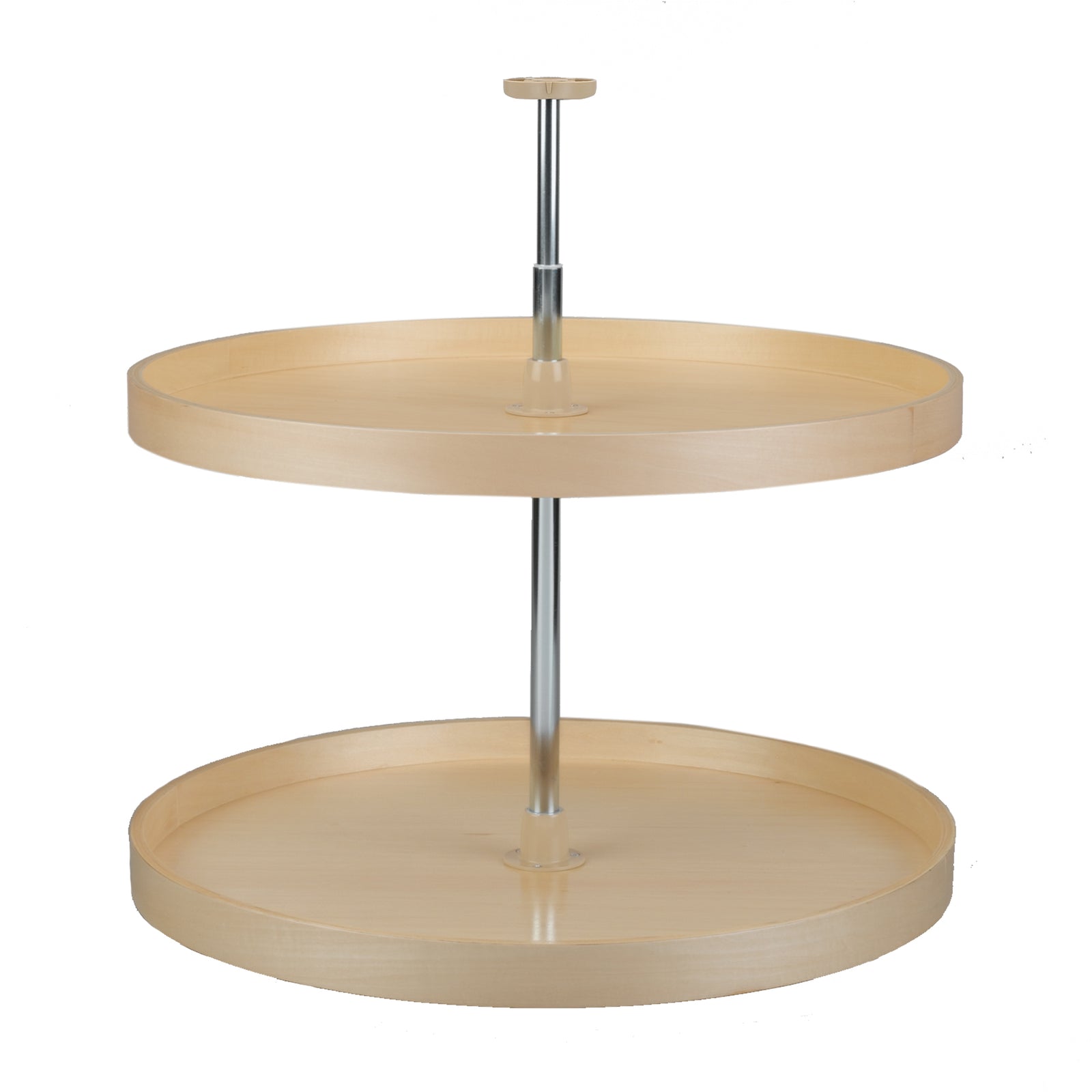 Rev-A-Shelf 28" Lazy Susan Polymer Full Circle 2-Tier, Brown, 4BW-062-28-1 - VMInnovations