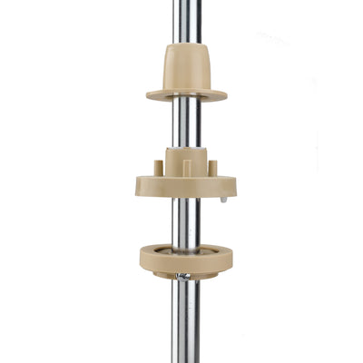 Rev-A-Shelf 28" Lazy Susan Polymer Full Circle 2-Tier, Brown, 4BW-062-28-1 - VMInnovations