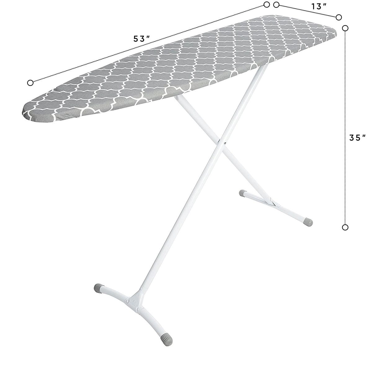 Homz Foldable Freestanding Portable Steel Contour Ironing Board (Used)