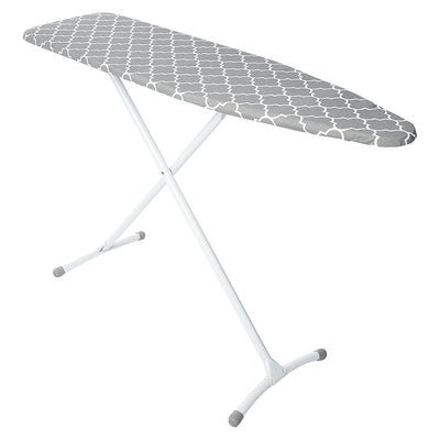 Homz Foldable Portable Steel Contour Ironing Board, Gray & White (For Parts)