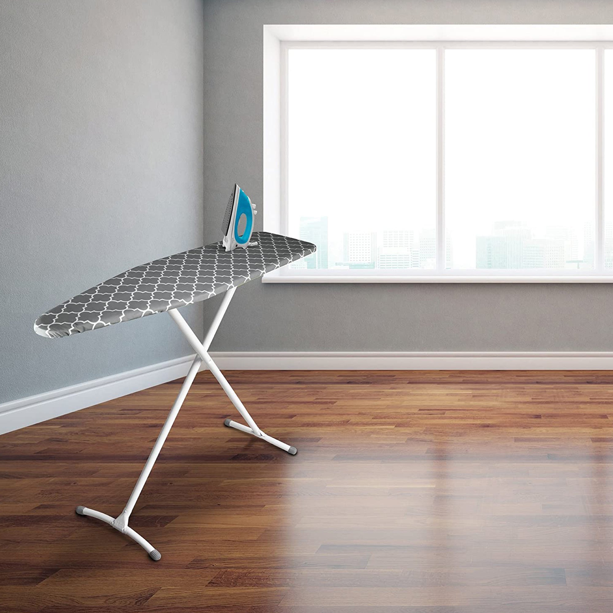Homz Foldable Freestanding Portable Steel Contour Ironing Board (Used)