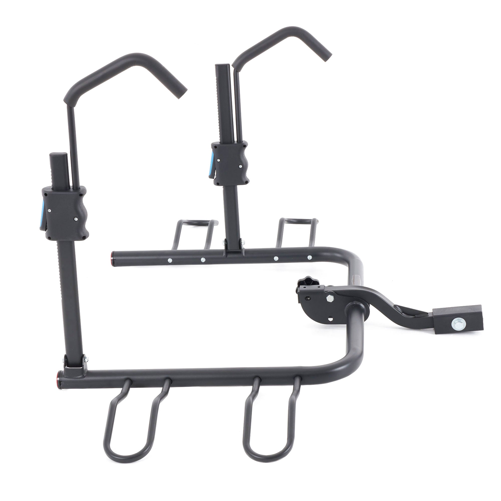 Rockland Steel U Shaped Hitch Mounted Bicycle Rack Travel Carrier, Holds 2 Bikes - VMInnovations
