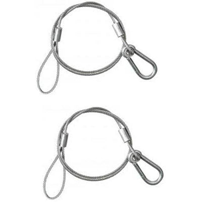 Chauvet CH-05 31" Safety Clamp Lighting Cable Wires (2 pack) - 700Lb Capacity - VMInnovations