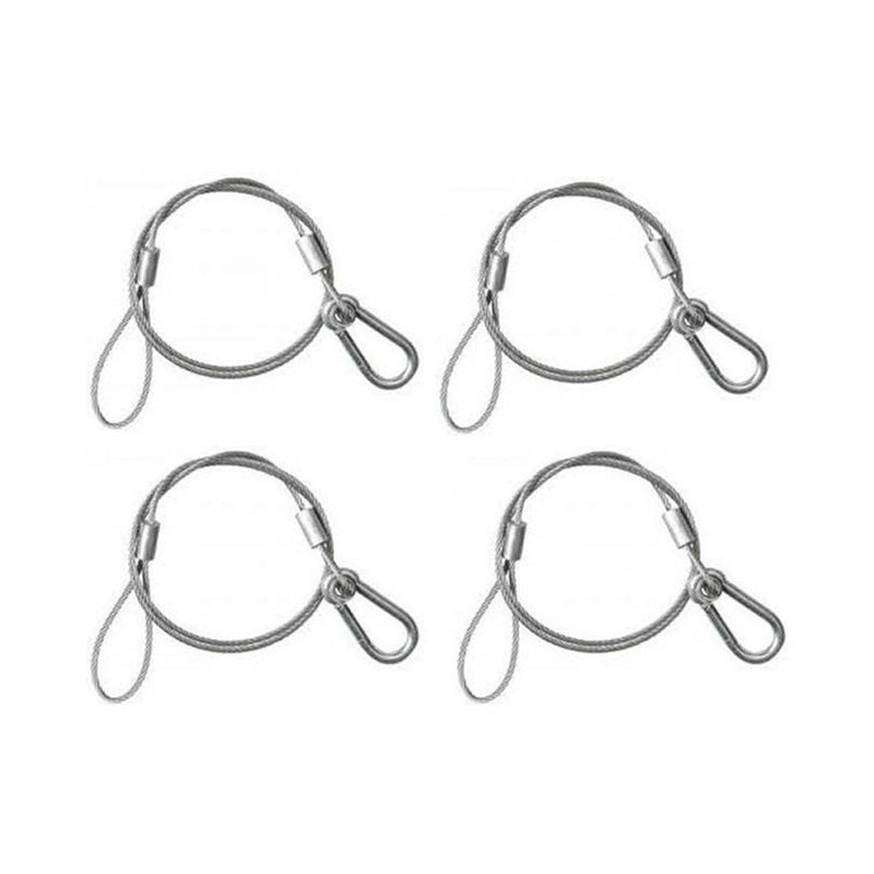 (4) Chauvet CH-05 31" Safety Clamp Lighting Cable Wires - 700Lb Capacity