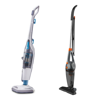 Black and Decker Steam Mop Vacuum Cleaner Duo w/ Upright Handheld Vacuum Cleaner