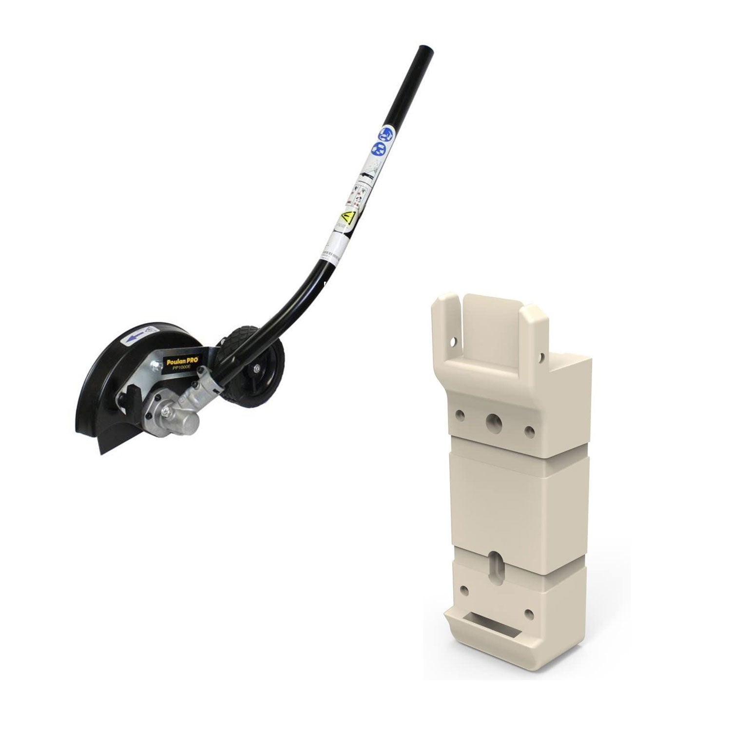 Poulan Pro 7 Inch Lawn Edger Attachment with PawPail Pet Waste Mounting System