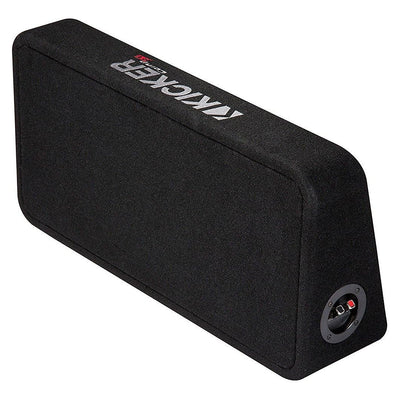 Kicker Dual 12" Slim Subwoofer Enclosure, Planet Audio 1500 Amp & QPOWER WireKit