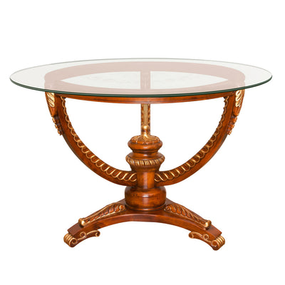 Dulles Glass 24" Round Pencil Polish Edge 3/8 Inch Glass Table Top (Open Box)