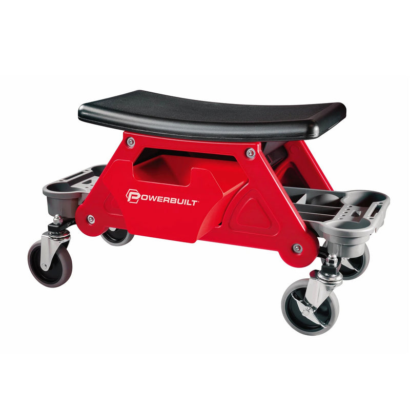 Powerbuilt Heavy Duty Rolling Workshop Creeper Bench, 300 Pound Capacity (Used)