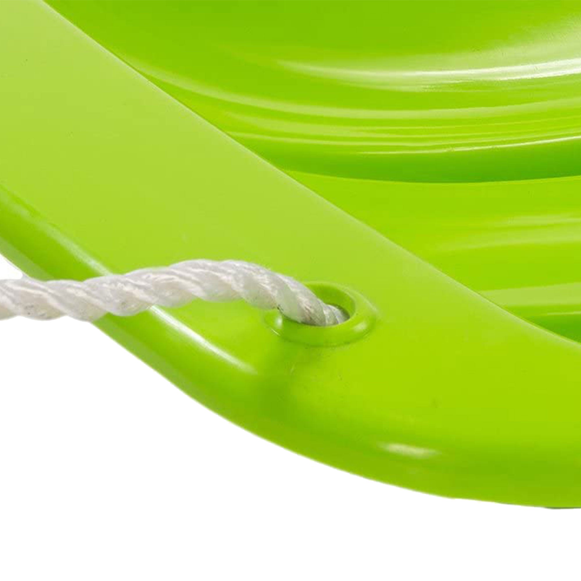 Lucky Bums Kids 48 Inch Plastic Snow Toboggan Sled w/ Pull Rope, Green (2 Pack) - VMInnovations