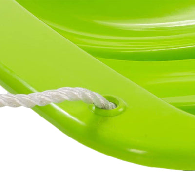 Lucky Bums Kids 48 Inch Plastic Snow Toboggan Sled w/ Pull Rope, Green (2 Pack) - VMInnovations