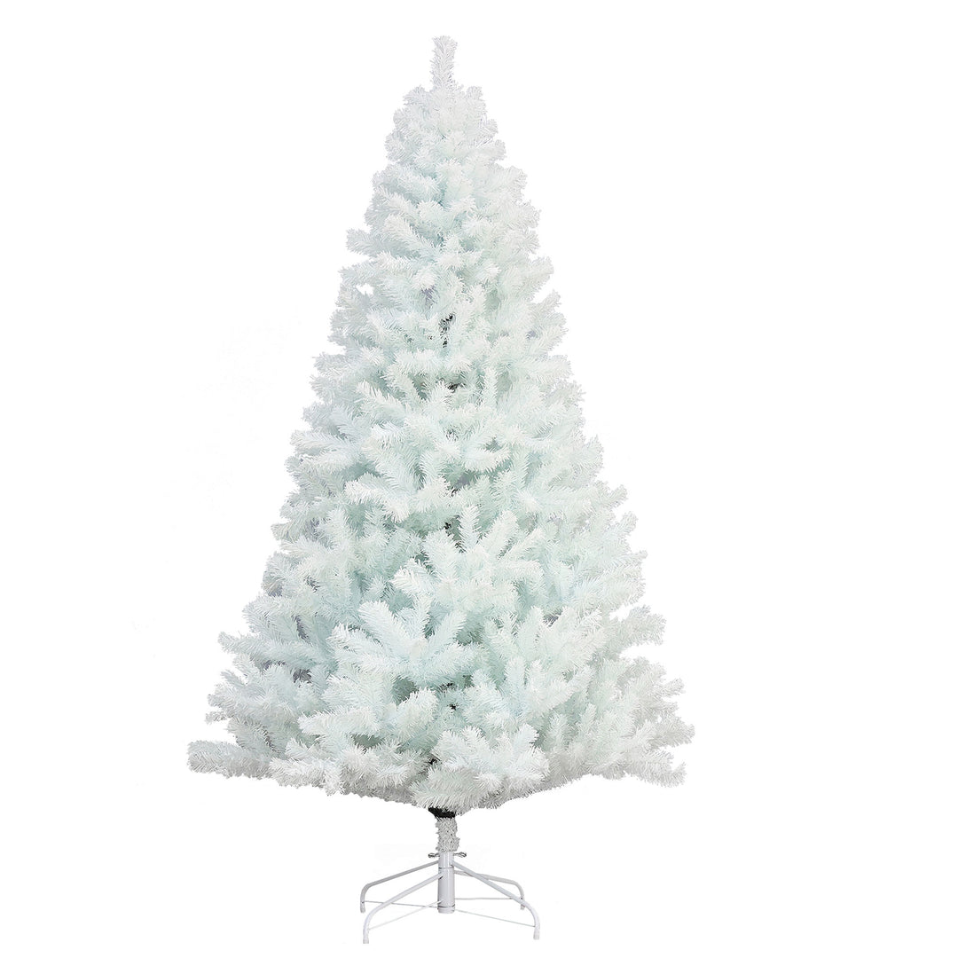 7.5 Ft Full Unlit Artificial Christmas Holiday Tree, White (Open Box)