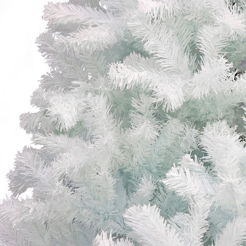 7.5 Ft Full Unlit Artificial Christmas Holiday Tree, White (Open Box)