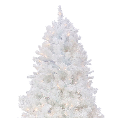 National Tree Company 7.5 Foot Prelit Full Body Artificial Christmas Tree, White