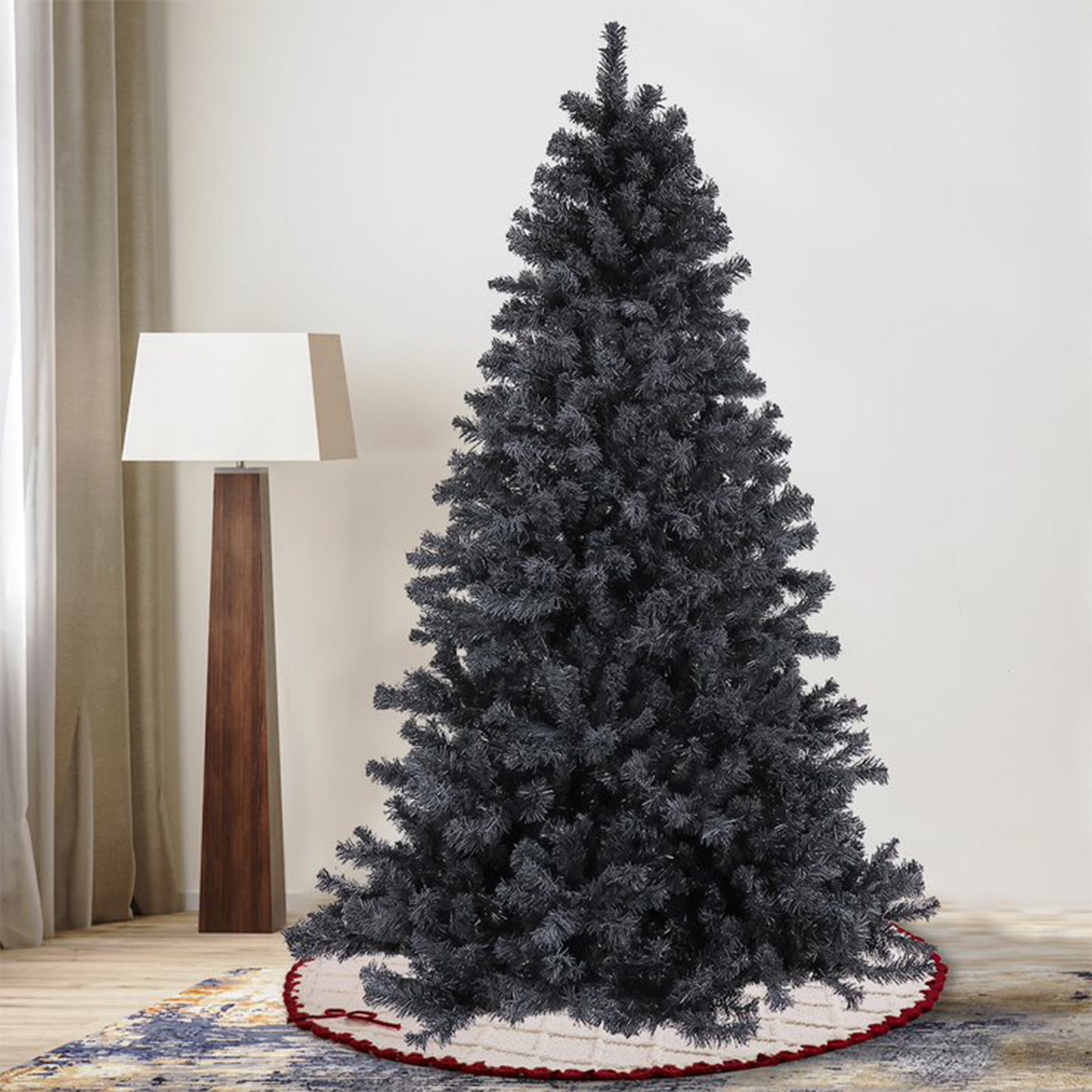 National Tree Company 7.5 Ft Full Unlit Artificial Christmas Holiday Tree, Black - VMInnovations