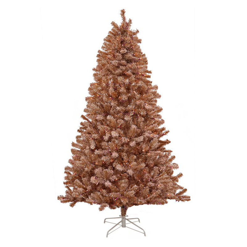 National Tree Company 7.5 Ft Full Flocked Artificial Christmas Tree, Pink (Used)