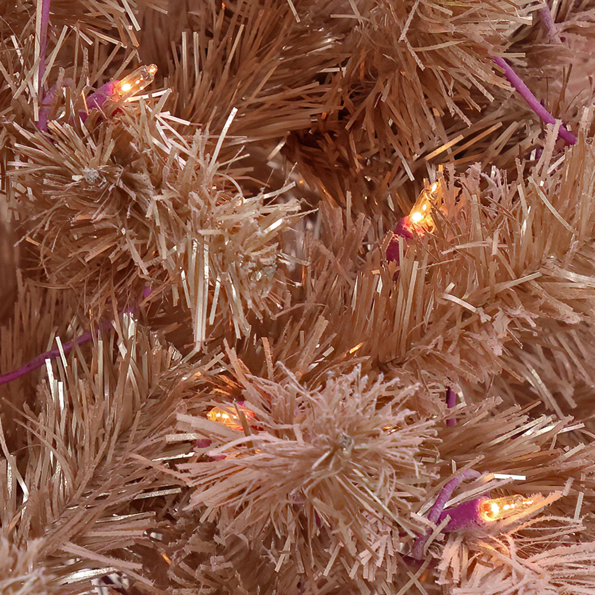 National Tree Company 7.5 Ft Full Flocked Artificial Christmas Tree, Pink (Used) - VMInnovations