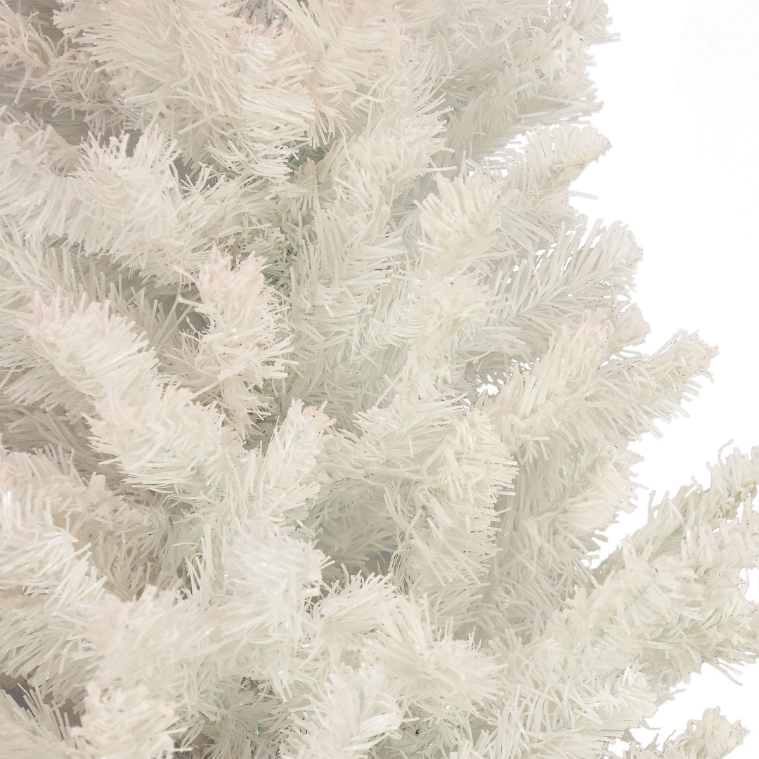 4 Ft Full Unlit Artificial Christmas Holiday Tree,  White (Open Box) - VMInnovations