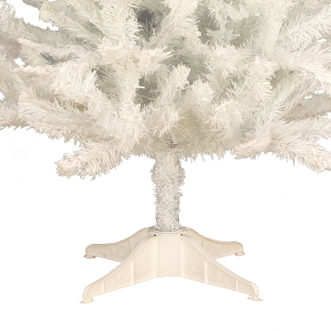 4 Ft Full Unlit Artificial Christmas Holiday Tree,  White (Open Box) - VMInnovations