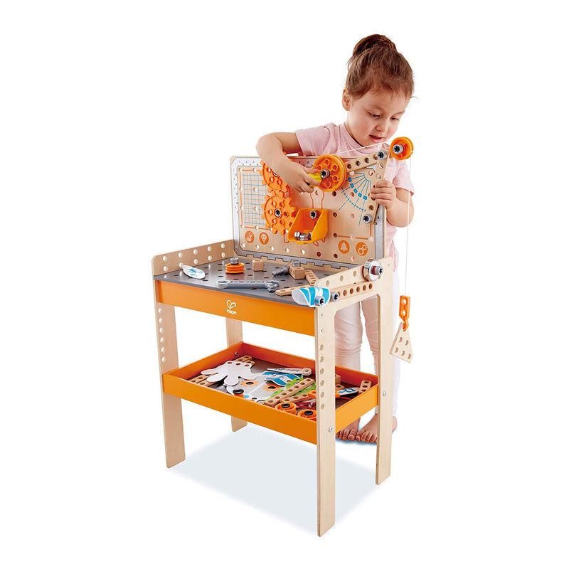 Hape Deluxe Scientific Workbench Inventor’s Experiment Workshop Toy Building Set