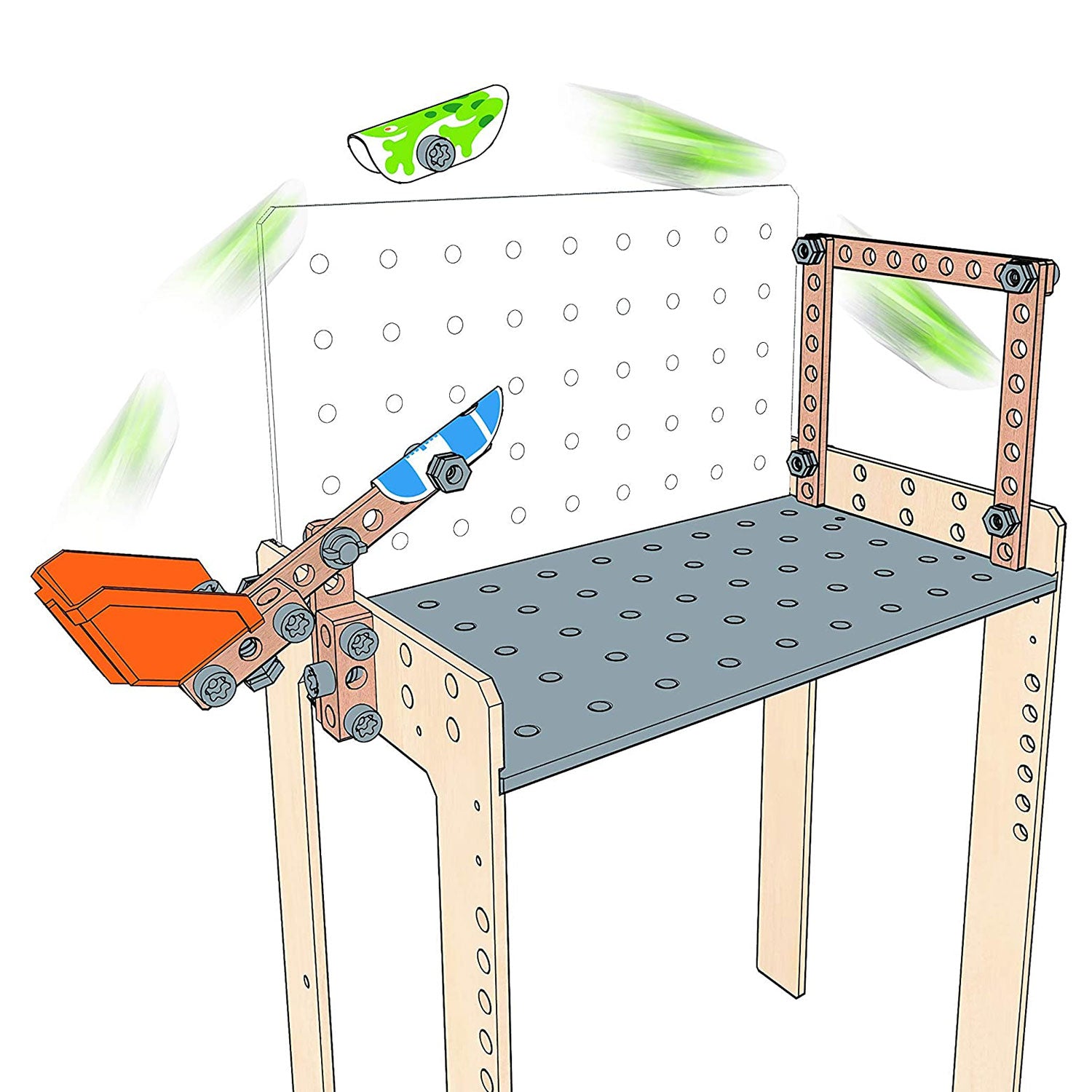 Hape Deluxe Scientific Workbench Inventor’s Experiment Workshop Toy Building Set