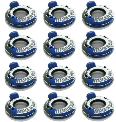 Intex River Run 1 Inflatable Floating Tube Raft for Lake, Pool (12 Pack) 58825EP - VMInnovations