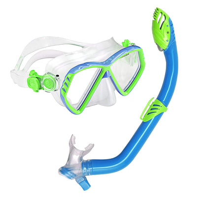U.S. Divers Junior Regal Kid Swimming Mask & Dry Top Laguna Snorkel Set (2 Pack)