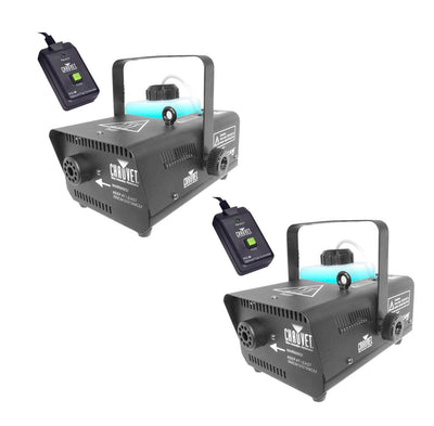 2 CHAUVET HURRICANE H-901 DJ Water-Based Smoke Fog Machines w/Wired Remote H901 - VMInnovations
