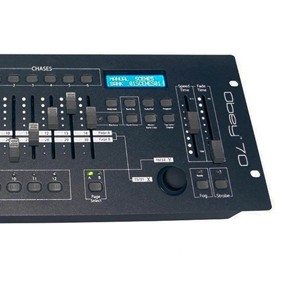 Chauvet DJ Obey 70 LED Light, Fog & Strobe DMX Controller + 25-Foot DMX Cable