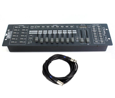 Chauvet Obey40 16 Channel DMX Universal Light Controller + DMX3P25FT 25' Cable
