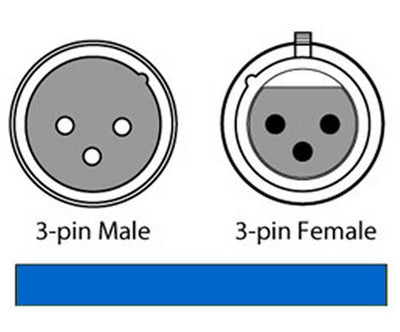 (8) CHAUVET 25 Foot Male to Female 3 Pin DMX Lighting Effect Cables | DMX3P25FT
