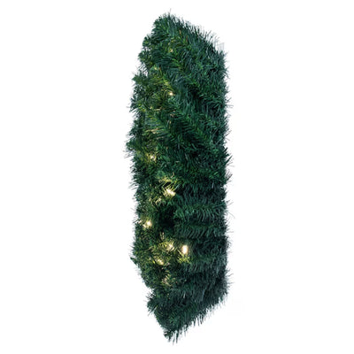Vickerman Douglas Fir 30 Inch Artificial Pre Lit Christmas Wreath w/ LED Lights