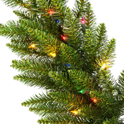Vickerman Camdon Fir 14 Inch Artificial Pre Dura Lit Christmas Garland, Green - VMInnovations
