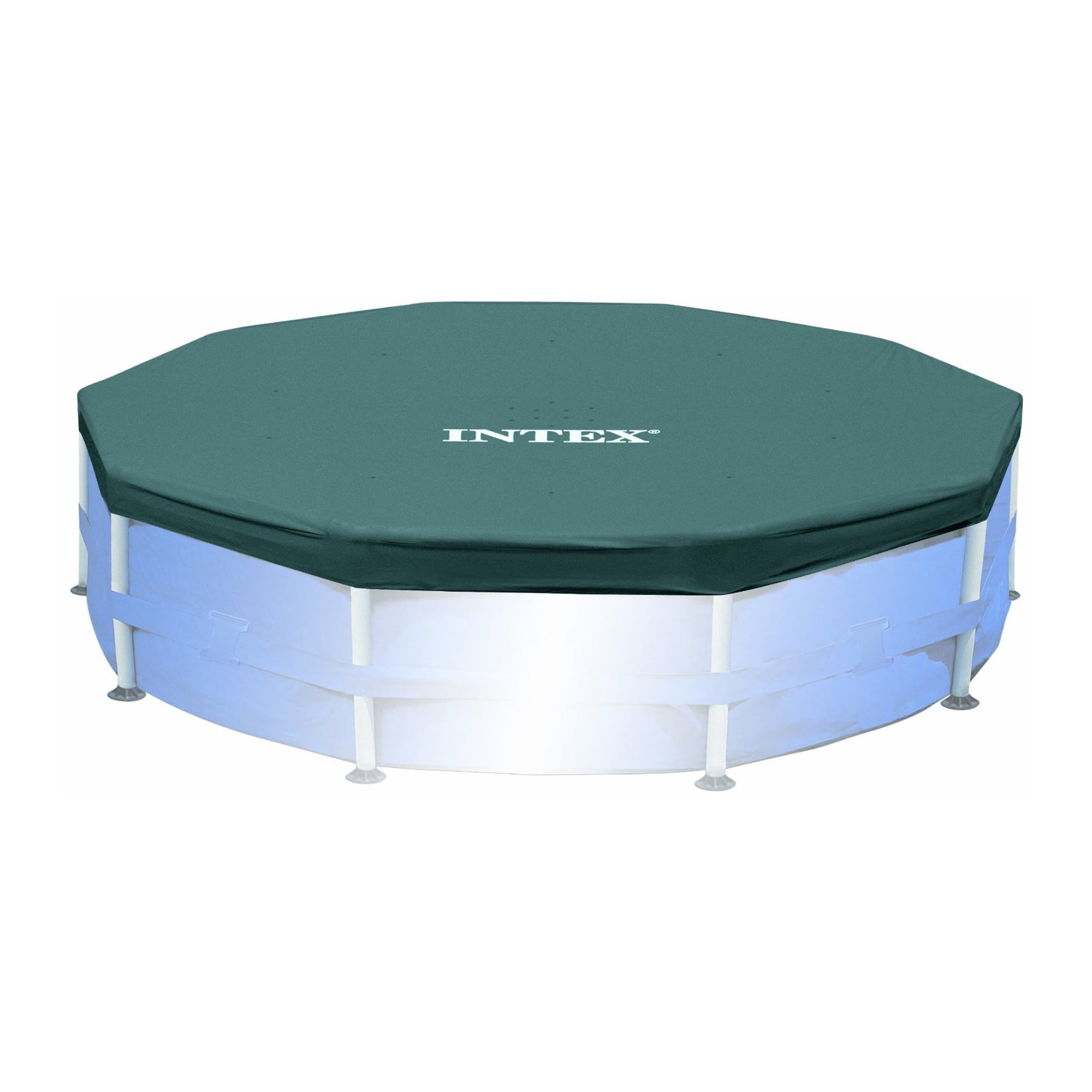 Intex 15 Foot Round Frame Easy Set Above Ground Swimming Pool Cover (2 Pack) - VMInnovations