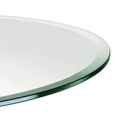 TroySys 30 Inch by 30 Inch Round Tempered Glass Table Top (Open Box)