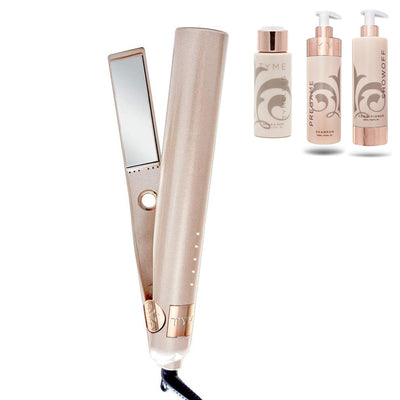 TYME 873 2-in-1 Curler w/ Repair & Shine Hair Spray and Shampoo & Conditioner