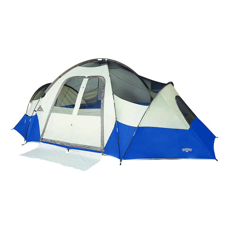 Wenzel Pinyon 10 Person 10 x 8 Feet All Weather Dome Family Camping Tent, Blue