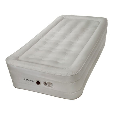 Insta-Bed 14 Inch Queen Air Bed Inflatable Mattress w/ External AC Pump and Bag